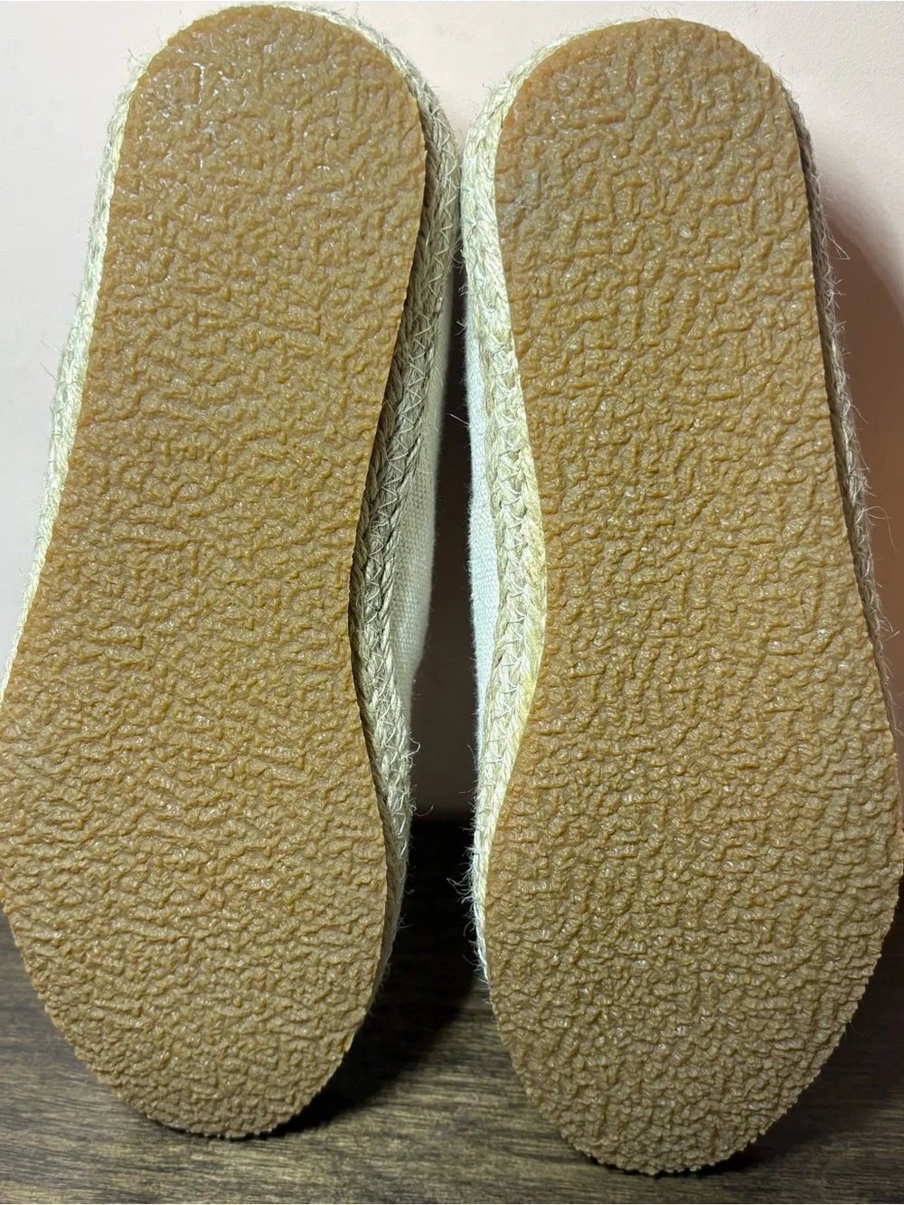 Patara Men’s Natural Canvas Espadrille Slip On Shoes Cork Footbed Size 8